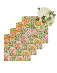 Mughal Rajan Floral Table Napkin - Set of 4