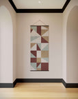 Geometric Triangle & Square Tapestry