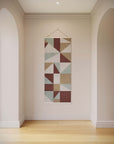 Geometric Triangle & Square Tapestry