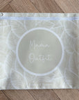 Hospital Bag Organiser Pouches - Unisex Beige Leaf Print