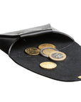 Vegetable-Tanned Leather Coin Pocket Wallet