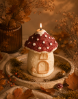 Mushroom House Candle