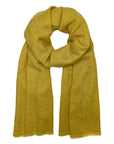 Mustard Handloom Cashmere Scarf