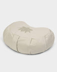 Yoga Studio GOTS Organic Cotton Crescent Lotus Zafu Buckwheat Cushion