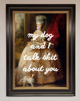 My Dog And I Framed Poster