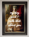 My Dog And I Framed Poster