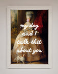 My Dog And I Framed Poster