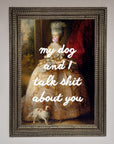 My Dog And I Framed Poster