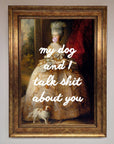 My Dog And I Framed Poster