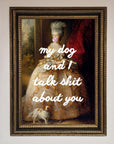 My Dog And I Framed Poster