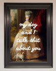 My Dog And I Framed Poster