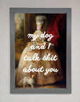 My Dog And I Framed Poster