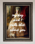 My Dog And I Framed Poster