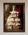 My Dog And I Framed Poster