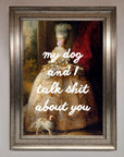My Dog And I Framed Poster