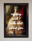 My Dog And I Framed Poster