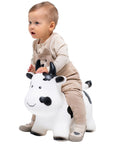 White Cow Bouncer Toy for Active Toddlers