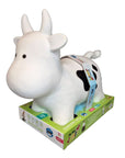 White Cow Bouncer Toy for Active Toddlers