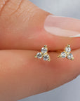Dainty Trila Diamond Studs Earrings