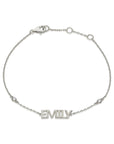 Name Block Lettering Bracelet
