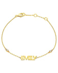 Name Block Lettering Bracelet