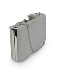 Evening Silver Bag with Chain Strap