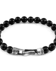 Nachi Silver and Stone Beaded Bracelet - Black Onyx