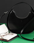 Elegant Mini Moon Sling Bag – Versatile & Stylish Leather by Craftory at brixbailey.com