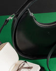 Elegant Mini Moon Sling Bag – Versatile & Stylish Leather by Craftory at brixbailey.com