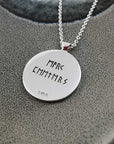 Travel Viking Rune Personalised Silver Necklace