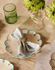 Atlántico Iraca Woven Napkin Ring -Blue set of 4