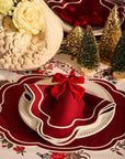 The Bordeaux Scallop Napkin- Set of 4