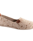 Natural felt and rubber sole slippers Toku - Beige