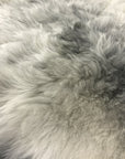 Luxury natural grey Icelandic sheepskin rug, premium undyed shorn 50mm sheep hide, ethically sourced free-range wool by Wildash London at brixbailey.com