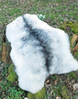 Luxury natural grey Icelandic sheepskin rug, premium undyed shorn 50mm sheep hide, ethically sourced free-range sheepskin throw by Wildash London at brixbailey.com