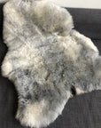 Luxury natural grey Icelandic sheepskin rug, premium shorn 50mm sheep hide, ethically sourced free-range wool, best-selling authentic sheepskin throw by Wildash London at brixbailey.com