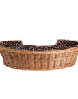 Eco Friendly Handwoven Wicker Dog Bed with Cushion