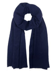 Navy Handloom Cashmere Scarf