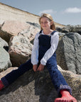 Navy Corduroy Dungarees