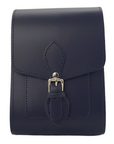 Handmade Leather Festival Phone Bag - Navy Blue