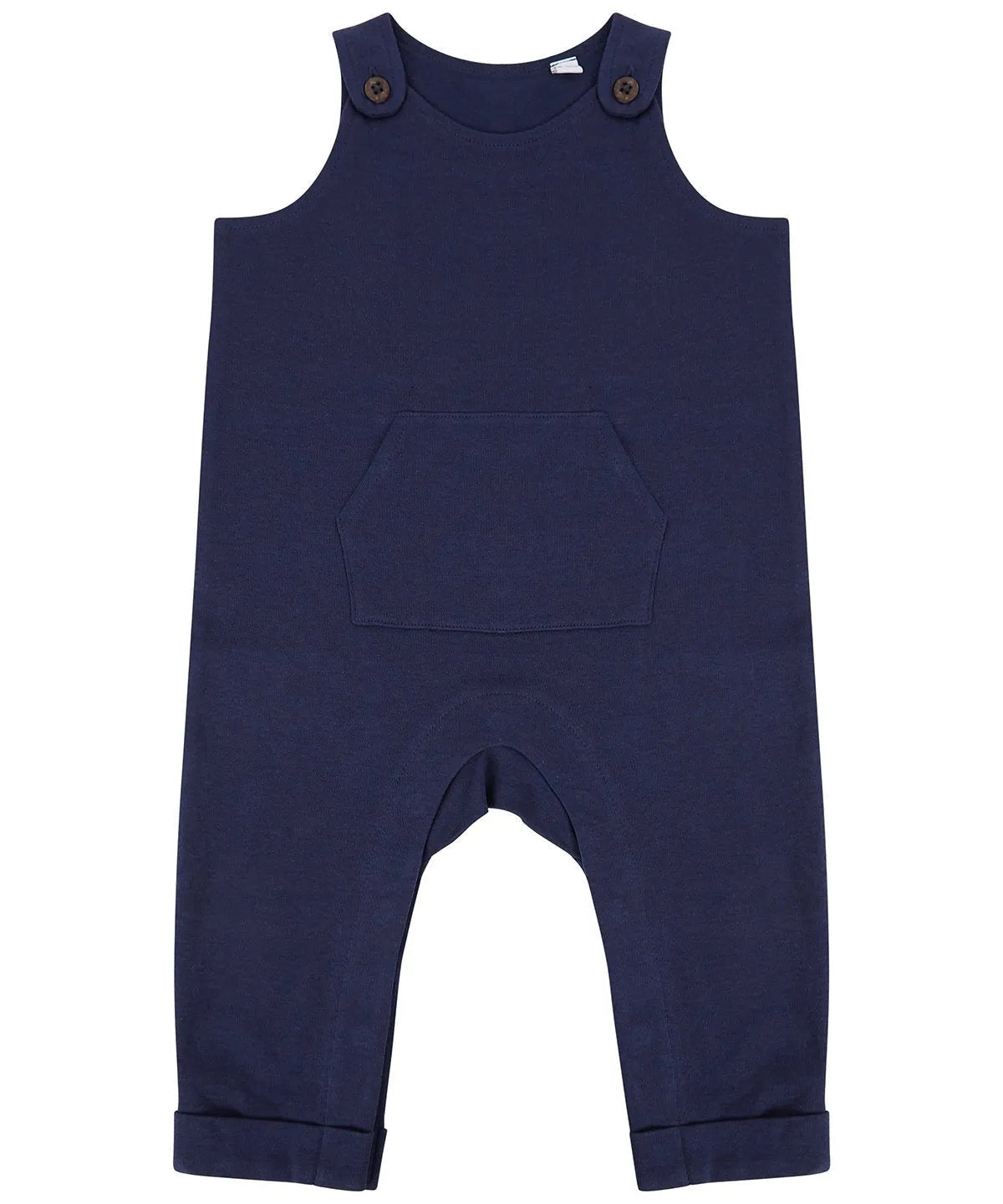 Premium Organic Cotton Dungarees for Kids with Horn-Button Fastening and Kangaroo Pocket, Sustainable and Certified by Flossie & George at brixbailey.com