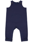 Premium Organic Cotton Dungarees for Kids with Horn-Button Fastening and Kangaroo Pocket, Sustainable and Certified by Flossie & George at brixbailey.com