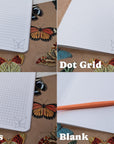 A5 Handmade Notebook with Vintage Butterfly Design