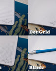 A5 & A6 Handmade Notebook with Vintage Fish Design