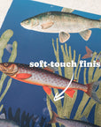 A5 & A6 Handmade Notebook with Vintage Fish Design