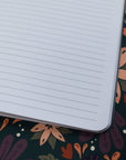 A5 Handmade Notebook with Autumnal Floral Design