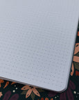 A5 Handmade Notebook with Autumnal Floral Design