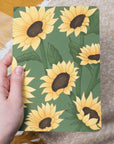 A5 Handmade Notebook with Sunflower Design