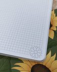 A5 Handmade Notebook with Sunflower Design