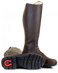 Brown Wool Lined Long Riding Field Boots